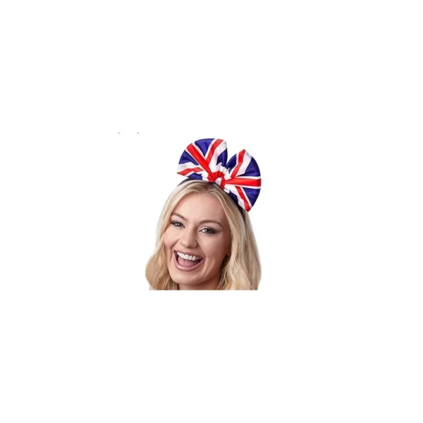 Union Jack Bow Headband