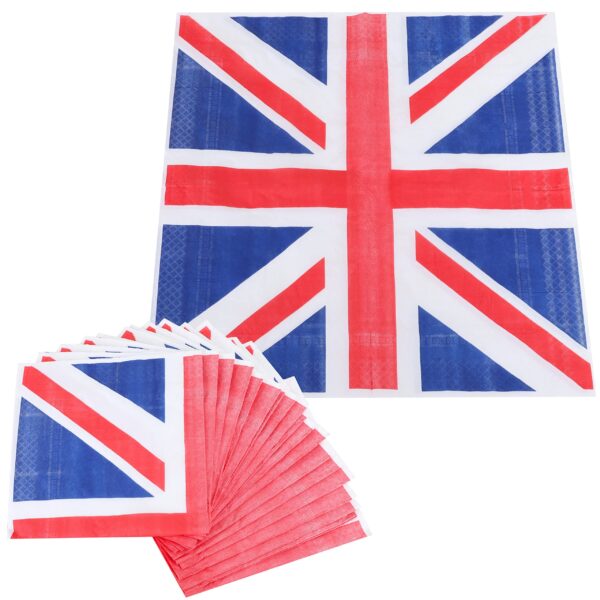 Union Jack Napkins Paper Serviettes - Pack of 20