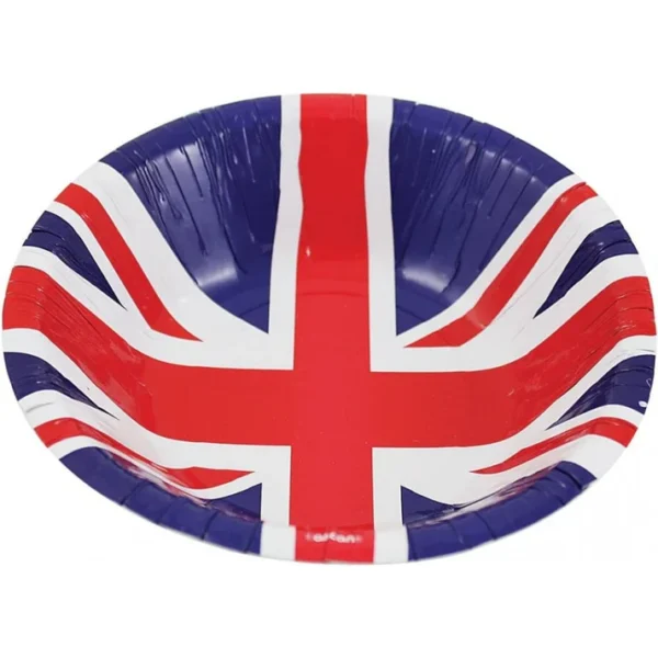 Union Jack Paper Party Bowls 7" - pack of 8