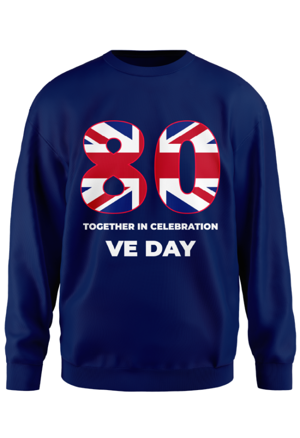 VE80 Sweatshirt 03 Union Flag 80 Blue