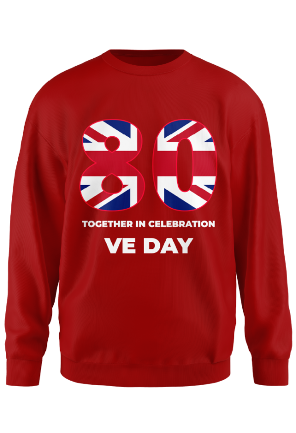 VE80 Sweatshirt 03 Union Flag 80 Red