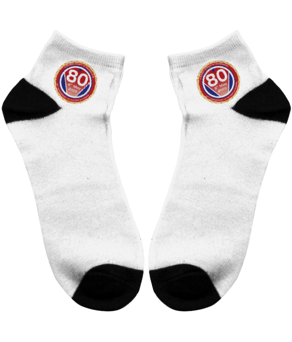 VE80 Men's Subli Ankle Socks with VE80 Logo